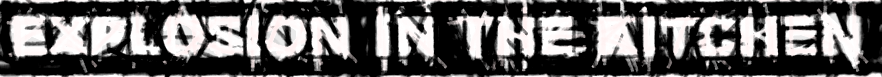 Explosion Schriftzug
